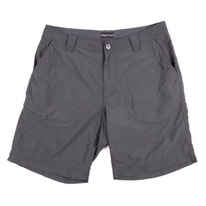 Marmot Men's Gray Nylon Hiking Shorts Size 34